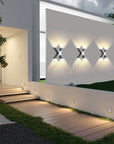 X-Lume Pro – Lampada da parete a LED a forma di X impermeabile per illuminazione esterna migliorata