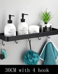 AeroShelf – Black Space Aluminum Wall Shelf for Modern Minimalism