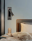 LullabyGlow Lampada da Parete – Una lampada integrata senza soluzione di continuità che offre una luce rilassante per migliorare il sonno e la serenità accanto al letto.