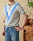 Bryan | Elegantes Poloshirt mit offenem Kragen aus Seidenmischung