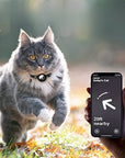 Cat GPS Tracker Collar – Reflective Design with Quick Release for Safe Night Tracking