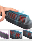 2-in-1 Hair Brush and Blow Dryer Brush with Adjustable Heat Settings for Straightening and Curling – Tourmaline Ceramic Technology 3