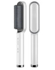 2-in-1 Hair Brush and Blow Dryer Brush with Adjustable Heat Settings for Straightening and Curling – Tourmaline Ceramic Technology 5