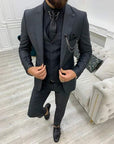 Herrenanzug Slim Fit Baumwoll-Polyester-Mischung Vielseitig Elegant-1