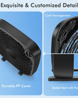 20 Inch Box Portable Floor Fan with 3 Speed Settings and Knob Control 7