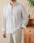 Carlo | Camicia da uomo in cotone a righe classiche