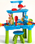 3-in-1 Sand and Water Play Table for Kids – Durable Outdoor Fun with 15 Accessories 1