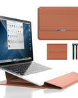 3-in-1 Waterproof Laptop Sleeve with Shock-Resistant Design and Accessory Storage - Elegant MacBook Case for Travel and Office 3