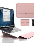 3-in-1 Waterproof Laptop Sleeve with Shock-Resistant Design and Accessory Storage - Elegant MacBook Case for Travel and Office 5