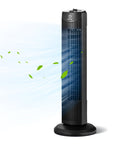 35W 28 Inch Quiet Bladeless Oscillating Tower Fan 1