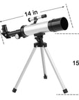 360x50mm 90x Zoom Astronomical Telescope + Tripod 6