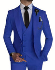 Variant image for Men's Suit Black 3-Piece Size M Polyester-13