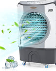 4-in-1 Industrial Evaporative Air Cooler Fan with 12 Gallon Tank and Wheels 0