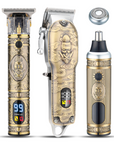 4-in-1 Professional Clipper Kit with High-Speed Motor, Waterproof Design, Adjustable Lengths, and LED Display 0