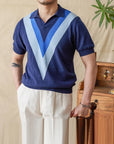 Bryan | Elegantes Poloshirt mit offenem Kragen aus Seidenmischung