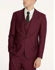 Men's Suit Black 3-Piece Size M Polyester-5