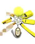 9-Piece Outdoor Self Defense Keychain Set for Women – Compact, Durable, Stylish Protection 0