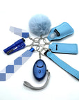 9-Piece Outdoor Self Defense Keychain Set for Women – Compact, Durable, Stylish Protection 2