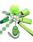 9-Piece Outdoor Self Defense Keychain Set for Women – Compact, Durable, Stylish Protection 3