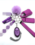 9-Piece Outdoor Self Defense Keychain Set for Women – Compact, Durable, Stylish Protection 5