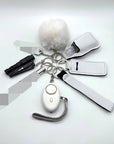 9-Piece Outdoor Self Defense Keychain Set for Women – Compact, Durable, Stylish Protection 7