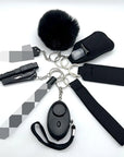 9-Piece Outdoor Self Defense Keychain Set for Women – Compact, Durable, Stylish Protection 8