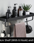 AeroShelf – Black Space Aluminum Wall Shelf for Modern Minimalism