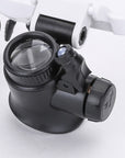 Adjustable LED Magnifying Glasses with 8x, 15x, and 23x Magnification for Hobbies and Precision Work 3