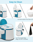 Adult and Elderly Portable Toilet for Home and Outdoor Use 5