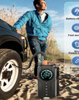 AeroBoost | Powerful Portable Tire Inflator and Car Tyre Pump with LED Light 3