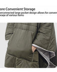 AeroDown | Water-Repellent Outdoor Poncho Blanket for Camping & Travel 4