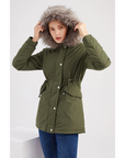Alicia | Women's Button-Down Parka Winter Jacket 0