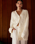 Aliyah | Elegant Oversized Cable Knit Outwear 1