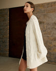Aliyah | Elegant Oversized Cable Knit Outwear 5