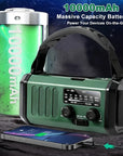 All-in-One Emergency Radio with Solar Panel and Hand Crank – NOAA Access, Flashlight, USB Charger, Compact Survival Device 1