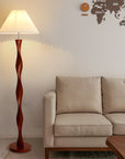 AmberHue | Decorative Japanese Walnut Floor Lamp 2