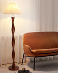 AmberHue | Decorative Japanese Walnut Floor Lamp 3