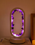 AmethystGlow | Elegant Natural Crystal Serenity Table Lamp for Tranquil Spaces 4