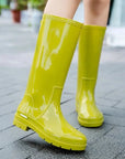 AquaCharm | Stylish Waterproof Mid-Calf Rain Boots for Women 0