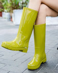 AquaCharm | Stylish Waterproof Mid-Calf Rain Boots for Women 1