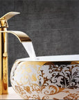 AquaElegance | Elegant Brass Waterfall Basin Mixer Tap for Bathroom Sink 3