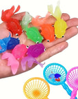 AquaFin | Floating Rubber Fish Bath Toy Set – 12-Pack for Toddlers 0