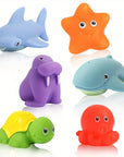 AquaPals | Soft Floating Animal Bath Toy Set for Babies & Toddlers 0