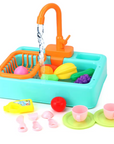 AquaPlay Educational Sink Playset with Flowing Water Tap, Interactive Learning for Kids 1