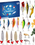 AquaQuest | Compact Waterproof Fishing Advent Calendar with 24 Accessories 0