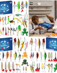 AquaQuest | Compact Waterproof Fishing Advent Calendar with 24 Accessories 1