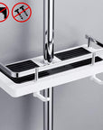 AquaStone | Durable Adjustable Shower Caddy for Organized Bathroom Storage 0