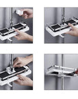 AquaStone | Durable Adjustable Shower Caddy for Organized Bathroom Storage 6