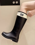 AquaStride | Stylish Lightweight Waterproof Rubber Knee-High Rain Boots 2
