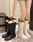AquaStride | Stylish Lightweight Waterproof Rubber Knee-High Rain Boots 3
